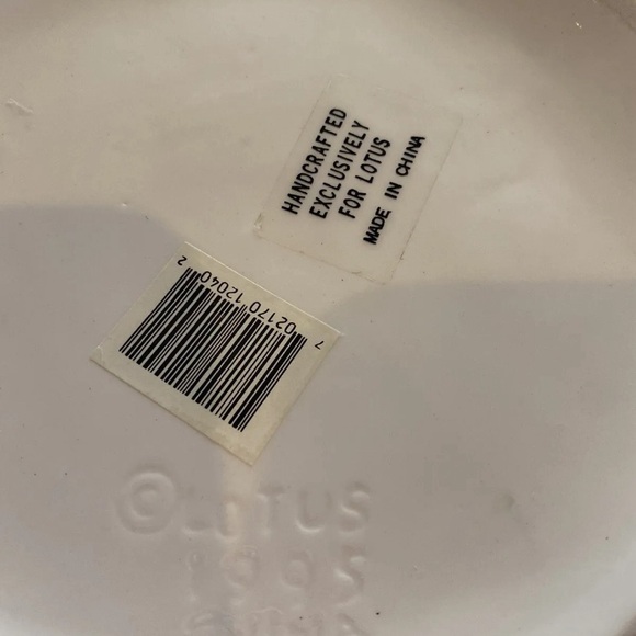 Vintage Lg Christmas Cookie Jar Tree Wreath  Hand Painted Ceramic LOTUS 1995 - Picture 8 of 8